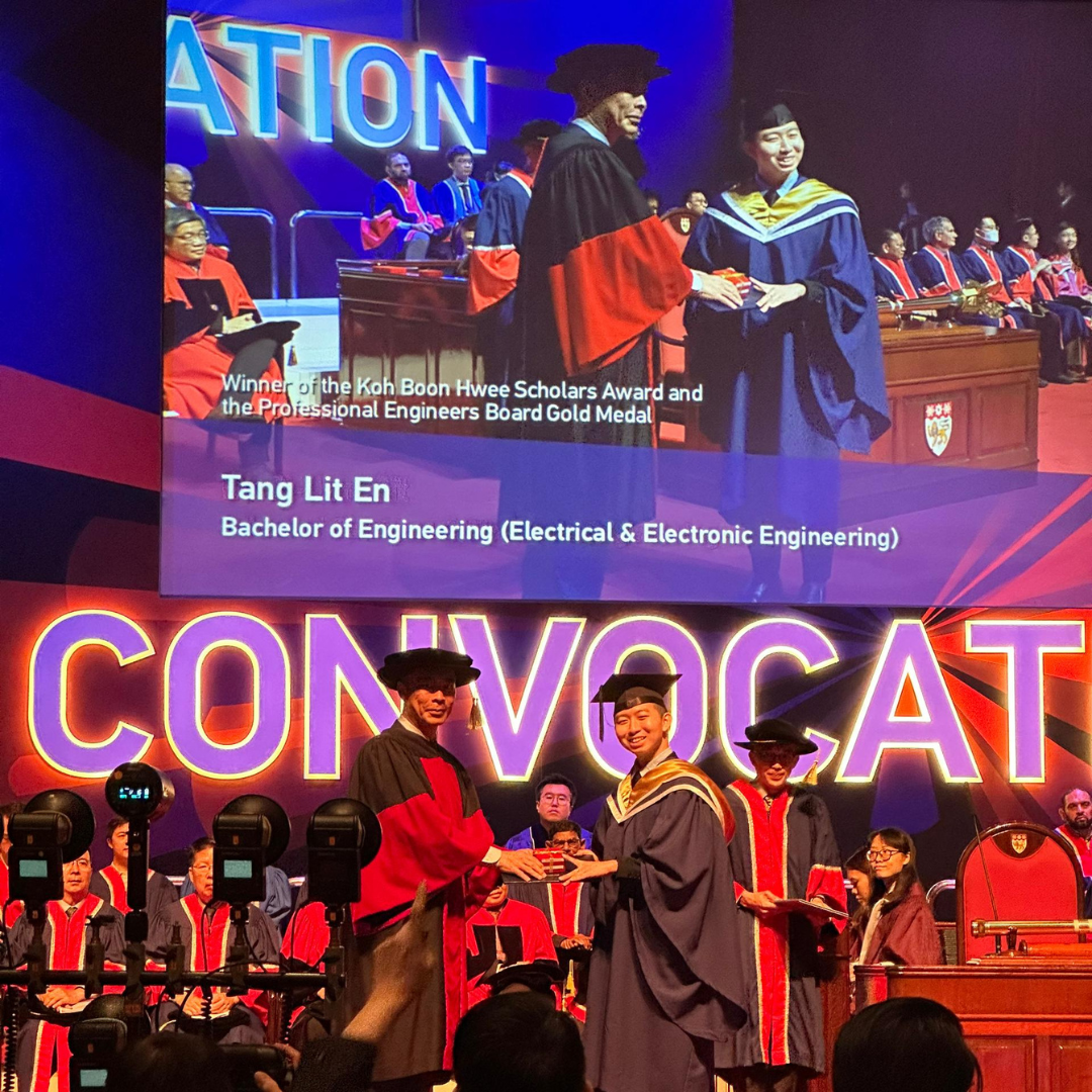 Valedictorian — NTU Electrical & Electronic Engineering